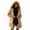 Khaki, variant on Fesfesfes Hoodie Coat for Women Ladies Warm Faux Furry Coat Jacket Winter Solid Hooded Outerwear