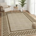 thumbnail image 6 of Yesurprise 9'x12' Checkered Area Rugs for Living Room - Modern Low Pile Indoor Carpet with Stain Resistance, 6 of 8