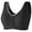 Black, variant on Women Bra Comfortable Front Button No Steel Rings Gathering Collar Middle Aged And Elderly Vest Style Bras