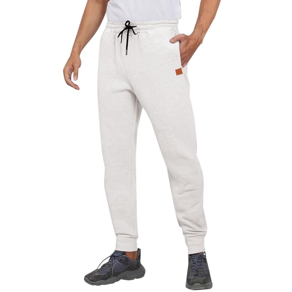 zbxnLI Casual Jogger Pants for Men Drawstring Sweatpants Lightweight Running Workout Athletic Lounge Trousers with Pockets