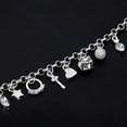 thumbnail image 6 of 925 Sterling Silver Fashion 13pcs Pendant Chain Charm Bracelet for Women for Teen Girls Lady Gift Women Fine Jewelry, 6 of 6