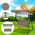 thumbnail image 6 of CHELIASD Porch Swing Canopy Swing Canopy, Replacement Swing Cover, Sun Shade Awning Cover, for Outdoor Garden Patio Porch Yard, 1× Swing top (142×120×18cm) + 1× Seat cover (150×150×10cm), 6 of 9
