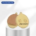 thumbnail image 3 of 4set Disc Brake Pad 0.83" x 0.94" Semi-Metallic Resin Bike Brake Pads for BB7 M355 M446 M640 Mountain Road Bikes, Gold, 3 of 7