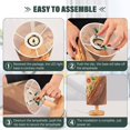 thumbnail image 4 of Flatbread Table Lamp for Desk Nightstand Lamp with USB Modern Gifts for Bedroom Living Room Kids Room, 4 of 7