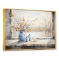 thumbnail image 2 of Designart "Winter Charm of Cottage Window I" Farm Framed Wall Art - Country Blue Farm Windows Bedroom Framed Canvas Wall Art, 2 of 6