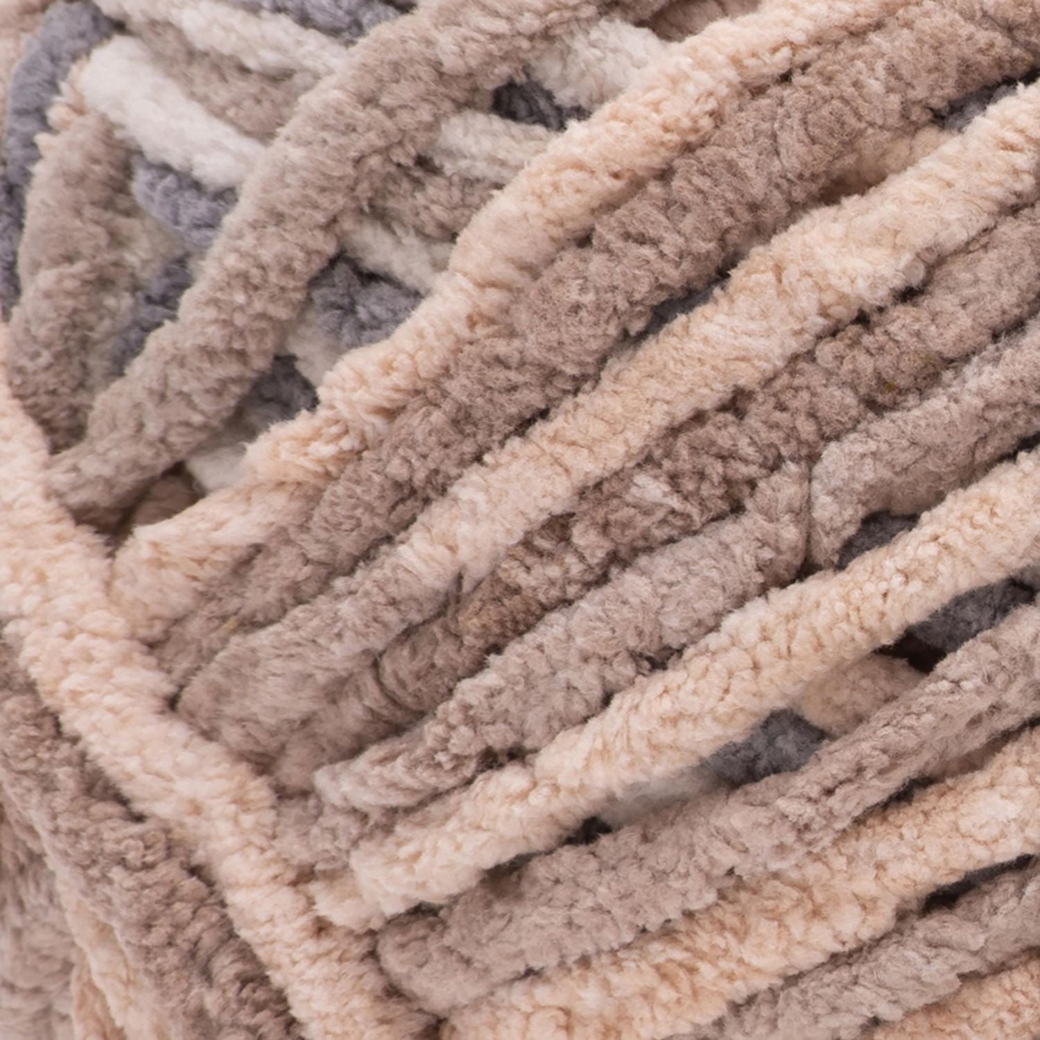 Bernat® Blanket™ #6 Super Bulky Polyester Yarn, Toasted Birch 10.5oz/300g, 220 Yards, Polyester #6 Super Bulky Yarn