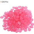thumbnail image 3 of MECCANIXITY 200pcs Glow Rocks 13-17mm Glow Pebbles Decoration in The Dark Luminous Stones Decor DIY Decorative Pink for Garden, Potted Plant, Fish Tank, 3 of 8
