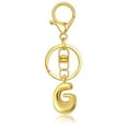 thumbnail image 2 of Hearth & Gear Custom Letter Keychain Key Ring For Initial Charm With Sturdy Metal Loop And Easy To Find Design For And Luggage, 2 of 5