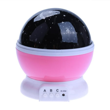 

Aousin Rotating Projector Starry Night Lamp Projection LED Lights Xmas Gift(Pink)