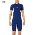 thumbnail image 2 of Traje de baño para mujer Sueño de manga corta Ultrathin Traje de neopreno de traje de hidromasaje rápido para hombre Cálido para bucear Surfing Natación Mujer / Navy XXL Monstrate OD019361-18, 2 of 7