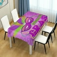 thumbnail image 7 of 54"x54" Mardi Gras Tablecloth Waterproof Washable Polyester Square Table Cover Durable Tablecloth for Kitchen Dining Table Party Decor, 7 of 7