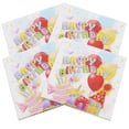 thumbnail image 1 of KAKOWELY 80 hojas de servilletas de papel para cóctel de cumpleaños, servilletas de papel para fiestas infantiles, 1 of 4