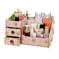 thumbnail image 1 of Caja de almacenamiento de escritorio de madera Organizador de suministros de oficina multifuncional Estuche cosmético adorable Methold JJ14122-08B, 1 of 3