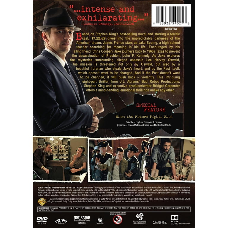 Warner Bros., 11.22.63, DVD, Science Fiction, Mystery, Thriller