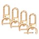 thumbnail image 1 of Ganchos de clip giratorio Uxcell [4 piezas] - Ganchos de clip para llaveros, utilizados para hacer llaveros - [Oro claro - 1.9 IN] Hardware de clip en D para cordones, 1 of 6