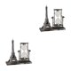 thumbnail image 2 of Advancent Iron Hourglass Sand Timer Table Centerpiece for Desktop Kitchen Plata 2piezas, 2 of 6