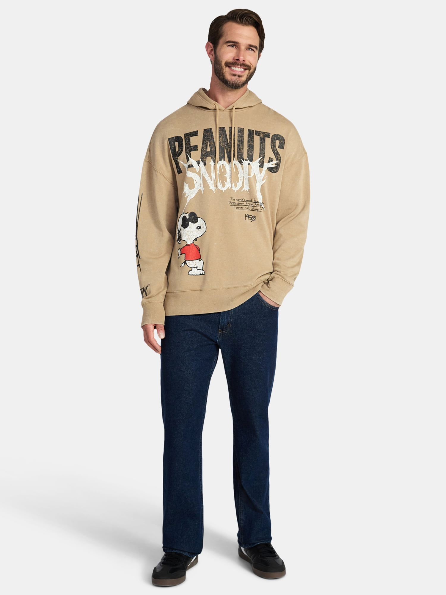 Peanuts Snoopy Men's and Big Men's Graphic Hoodie, Sizes XS-3XL