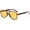Full Tortoise Yellow, variant on Retro Trendy Aviator Sunglasses 70s Cool   Unisex  UVA/UVB Protection