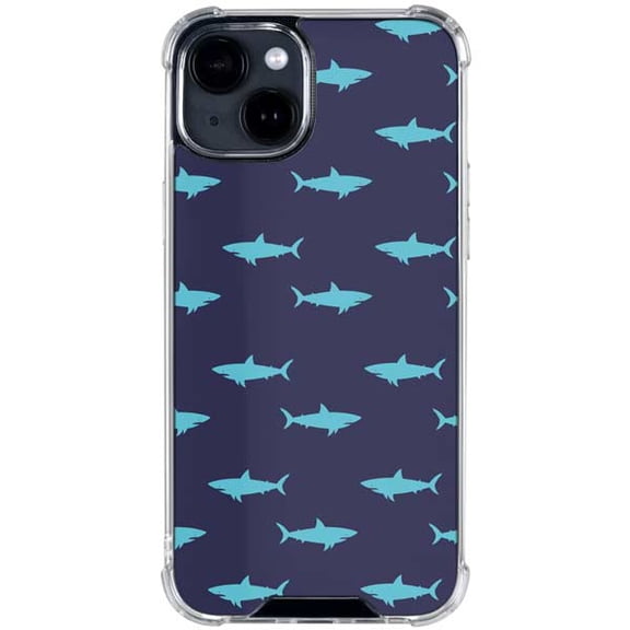 Skinit Shark Print iPhone 14 Plus Clear Case
