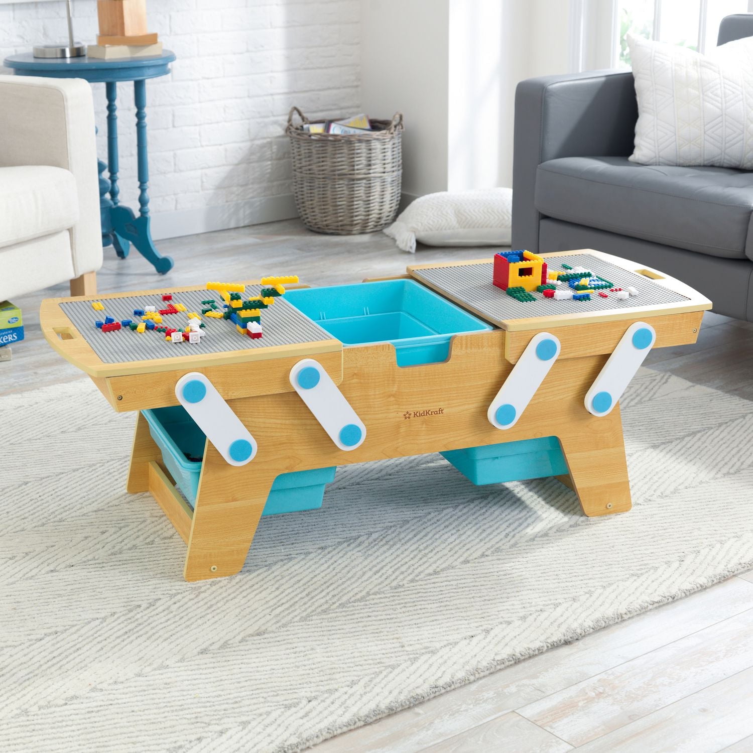 KidKraft Table Building Bricks Play N Store