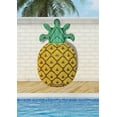 thumbnail image 1 of Swimline Pineapple Jumbo Isla Flotante para Piscina Amarillo/Verde 88x50" Swimline Swimline, 1 of 2