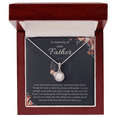 thumbnail image 5 of Loss of Father Gift, Dad Memorial Jewelry, Condolence, Remembrance, Sorry for your Loss Eternal Hope Necklace to Daughter, 5 of 7