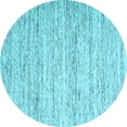 thumbnail image 1 of Ahgly Company Indoor Round Abstract Light Blue Contemporary Area Rugs, 6' Round, 1 of 4