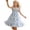 Blue, variant on SonxaHe Dress for Toddler Girl Floral Prints Straps Smocked Chiffon Dresses Kids Summer Sleeveless Party Fashion Dress Blue,Size 2-7 Y