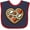 Navy and Red, variant on Inktastic Pizza Lover Funny Chef Boys or Girls Baby Bib