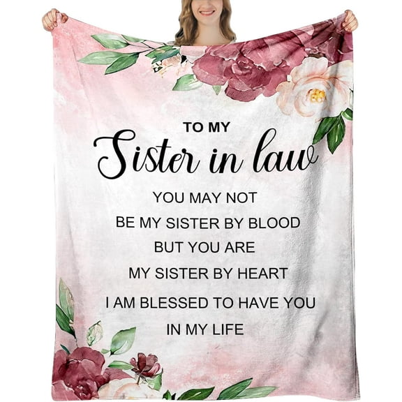 Sister in Law Gifts - Sister in Law Birthday Gifts - Gifts for Sister in Law, Sister in Law Gifts for Christmas, Birthday Gifts for Sister in Law, Sister in Law Blanket