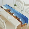 thumbnail image 1 of EREHome Chemin de table Londres Big ben et Maisons du Parlement UK Nappe de table à Thé 14x72 Pouces, 1 of 1