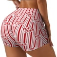 thumbnail image 2 of Kdxio Popcorn 1 Print Workout Shorts for Women Seamless Soft Smooth Gym Yoga Scrunch Active Shorts, 2 of 5