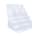 thumbnail image 1 of Almencla Acrylic Brochure Holder Clear Display Stand for Booklets Magazines Documents 4 Grid, 1 of 8