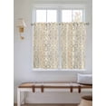 thumbnail image 6 of Tier Curtains 45 Inches Long, Bohemian Floral, Window Treatment Curtain Drapes, Vintage Gradient European Line Window Half Privacy Curtains for Bedroom Bathroom, 42"x45", 2 Panels, 6 of 7