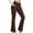 Brown, variant on Womens Bootcut Yoga Pants Flare Pants Cross Waist Yoga Pants Tall Sport Yoga Pants with Pockets Workout Leggings Pants