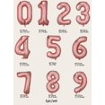 thumbnail image 3 of 1pc Plain Number Shaped PE Balloon, 16 Inch Metallic Decoration Balloon For Birthday Party, Party Decoration Supply, 3 of 3