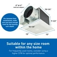 thumbnail image 2 of Panasonic 110 CFM Ceiling Mounted Ventilation Fan, 2 of 8
