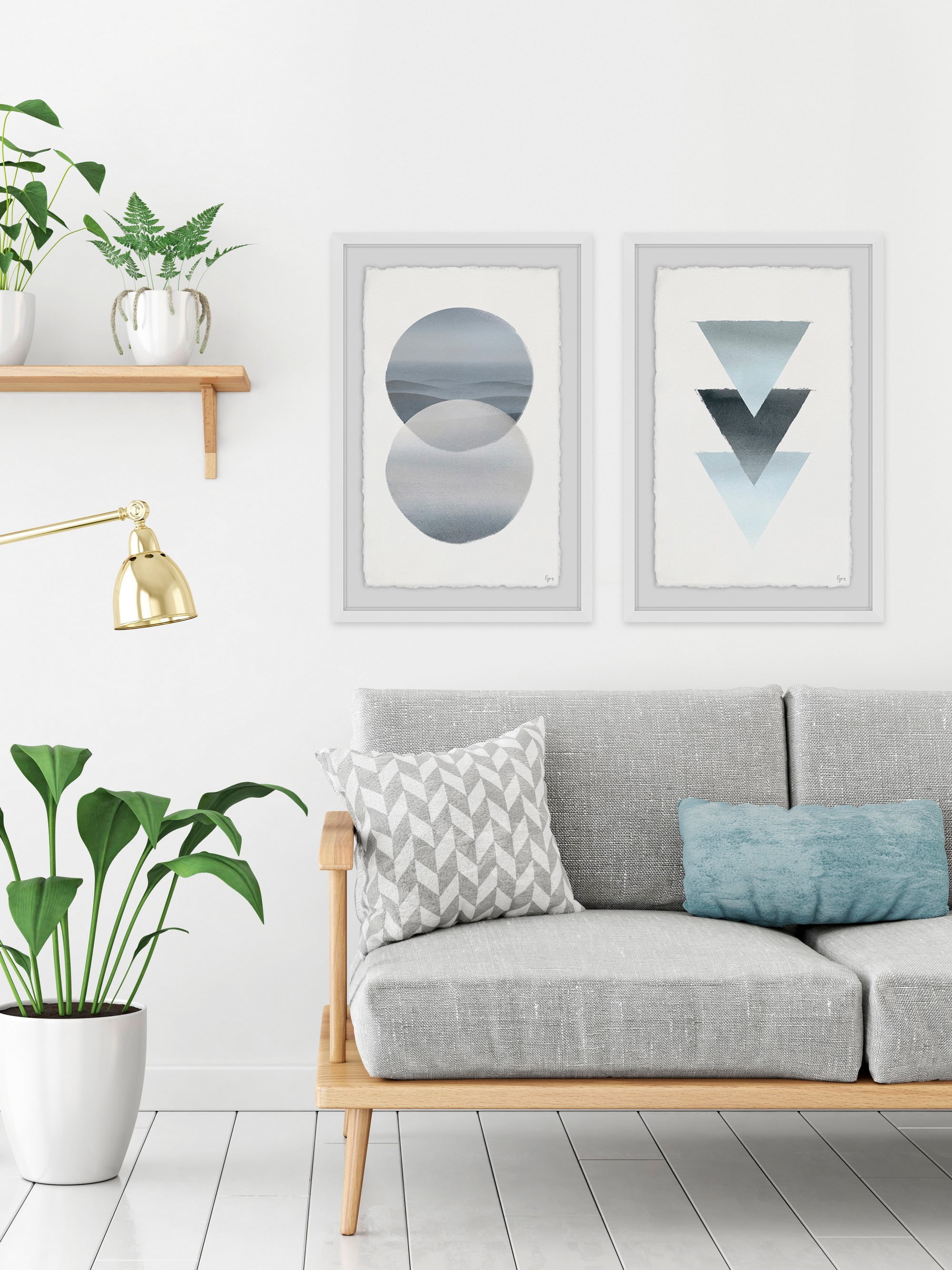 Dark Meets Light Diptych, Art Prints, 16.00" x 1.50"