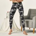 thumbnail image 4 of Calzoncillos largos para hacer ejercicio, pantalones cálidos, ropa interior deportiva para hacer ejercicio, mallas finas elásticas para Prendas para la parte inferior del cuerpo Negro y gris SG Minnieouse AP013558-07, 4 of 6