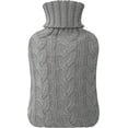 thumbnail image 1 of Botella de agua caliente con funda de punto, bolsa de agua caliente de 2 l para compresas frías y calientes, calentador de manos y pies, 1 of 3
