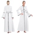 thumbnail image 1 of TiaoBug Robe de Clergé pour Femmes, Ministre, Printemps/automne, Manches Longues, Robe de Chorale, Blanc m, 1 of 7