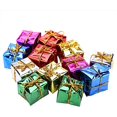 thumbnail image 1 of 10 Pack, 12 Each, 120 Packs Decoration Box Christmas Cardboard Box Pendant Colorful Christmas Ornament Cube Gift Box Christmas Tree Home Decor, 1 of 5