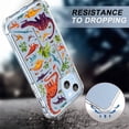 thumbnail image 3 of Dinosaur Forest Clear Case for iPhone 13 Mini,Aesthetic Art Design Case for Men Women,Unique Soft Transparent TPU Bumper Case Cover, 3 of 5