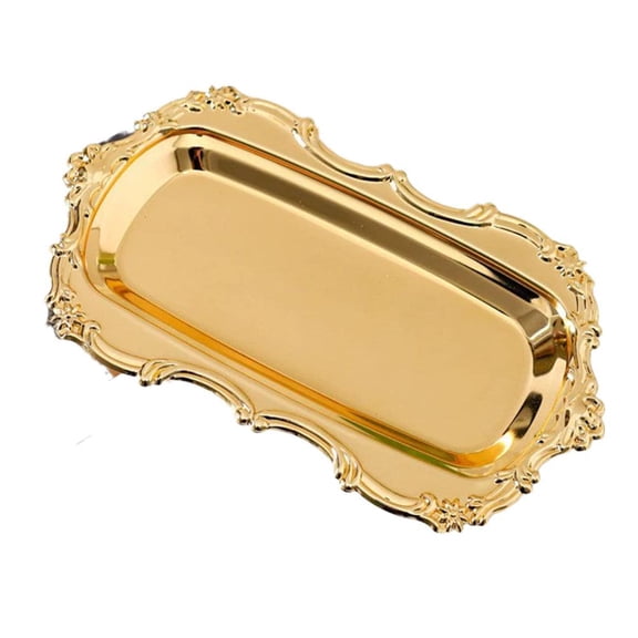 Vintage Trinket Dish Jewelry Tray Small Perfume Organizer Tray for Wedding Photographer Detail Props Ceremony Antique Decor
