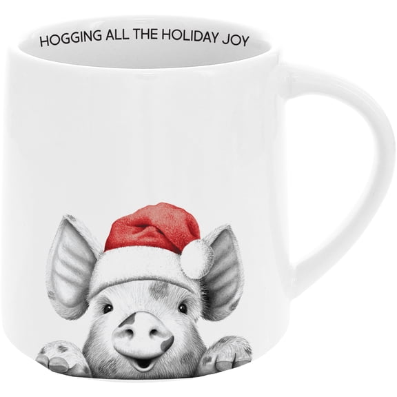 Pavilion Gift Company - Hogging Holiday - 17 oz Mug