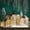 golden, variant on 3pcs Luminous Christmas Iron Decorative Boxes, Flocking Gift Boxes for Holiday Shopping, Window Display Boxes, Christmas Tree Decorations, and Festive Storage Boxes