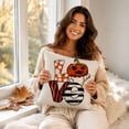 thumbnail image 5 of Pandiboks Decorative Pillow Covers 18x18in Halloween Couch Pillow Covers Multicolor Square Linen Fall for Family Room、Patio, 5 of 6