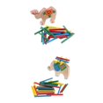 thumbnail image 1 of De 2 Los Palillos Rompecabezas Bloques strucción Tablero Tablero Juguetes Educativos Sunnimix Rompecabezas de madera de apilamiento, 1 of 8