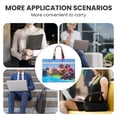 thumbnail image 7 of Saiise Mario Print Zipper Document File Bag Pouch with Handle Waterproof Double Pocket Canvas File Storage Bag for Project Office School Foldable File Document Handbag Carrying Bag, 7 of 7