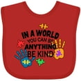 thumbnail image 3 of Inktastic In a World You Can Be Anything Be Kind Autism Awareness Boys or Girls Baby Bib, 3 of 4